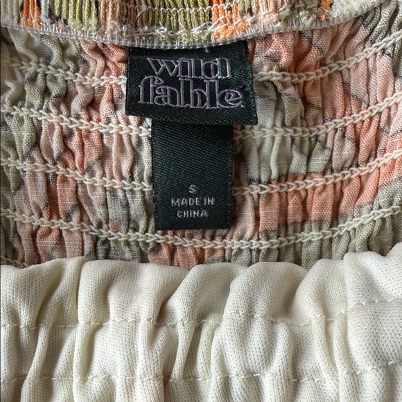 Wild Fable Multicolor Smocked Top - Picture 2 of 2